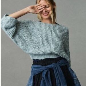 Anthropologie batwing sweater 🩵